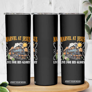 Summer VBS 2025 Skinny Tumbler Marvel at Jesus Live for His Glory Christian Bible Camp TS02 Print Your Wear