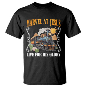 Summer VBS 2025 T Shirt Marvel at Jesus Live for His Glory Christian Bible Camp TS02 Black Print Your Wear