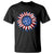 Sunflower American Flag T Shirt Floral USA 4th of July Merica TS10 Black Print Your Wear