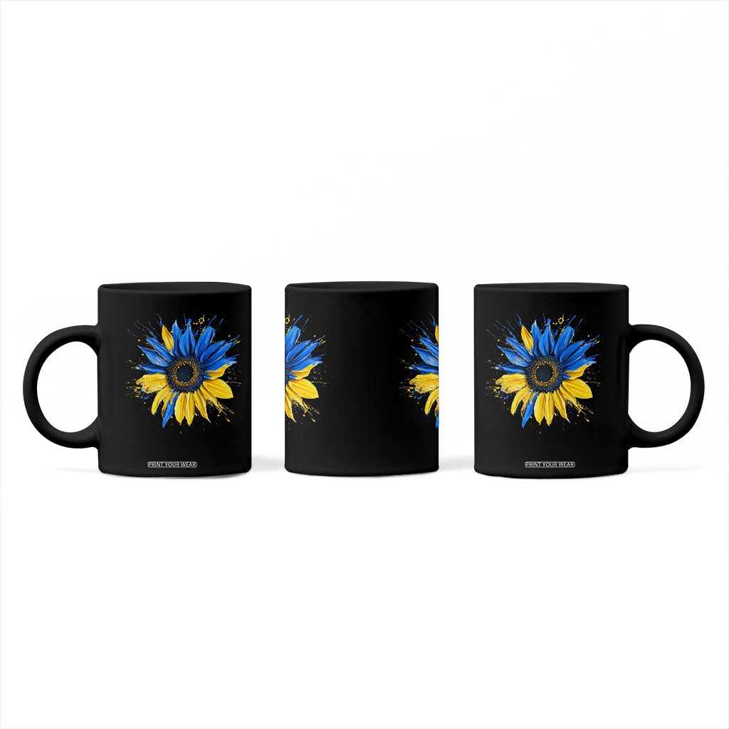 Sunflower Ukraine Flag Coffee Mug Patriot Patriotic Ukraine Ukrainian National Flag TS10 Print Your Wear