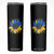 Sunflower Ukraine Flag Skinny Tumbler Patriot Patriotic Ukraine Ukrainian National Flag TS10 Black Print Your Wear