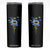 Sunflower Ukraine Flag Skinny Tumbler Ukrainian Butterflies Flowers TS10 Black Print Your Wear