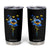 Sunflower Ukraine Flag Tumbler Cup Ukrainian Butterflies Flowers TS10 Black Print Your Wear