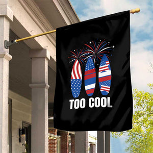 Surfing Lover Garden Flag Surfboard 4th Of July Patriotic USA Flag Fireworks TS11 Print Your Wear
