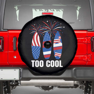 Surfing Lover Spare Tire Cover Surfboard 4th Of July Patriotic USA Flag Fireworks TS11 Black Print Your Wear