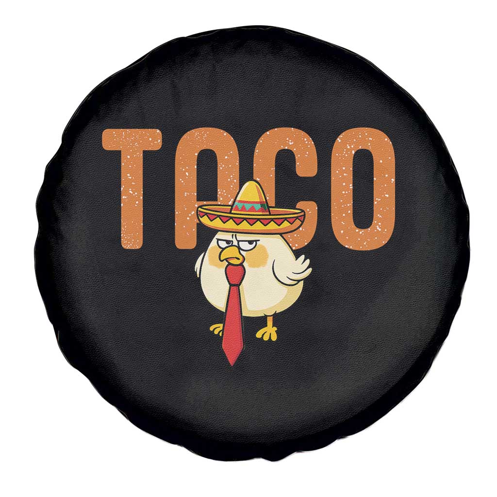 TACO Chicken in Sombrero Spare Tire Cover Funny Mexican Food TS02 Print Your Wear