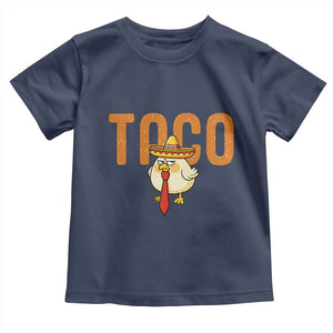 TACO Chicken in Sombrero Toddler T Shirt Funny Mexican Food TS02 Navy Print Your Wear