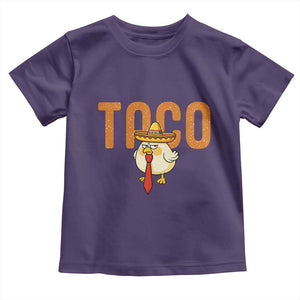 TACO Chicken in Sombrero Toddler T Shirt Funny Mexican Food TS02 Purple Print Your Wear