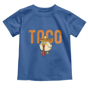 TACO Chicken in Sombrero Toddler T Shirt Funny Mexican Food TS02 Royal Blue Print Your Wear