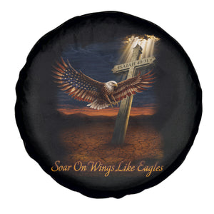 Soar On Wings Like Eagles Christian Faith Spare Tire Cover Isaiah 40:31 Bible Verse TS11 Print Your Wear