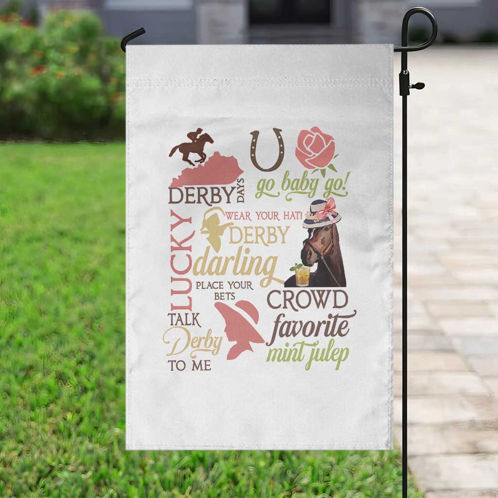 Talk Derby To Me Garden Flag Horse Riders Ky Racing Day TS02 Print Your Wear