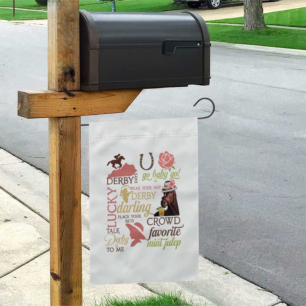 Talk Derby To Me Garden Flag Horse Riders Ky Racing Day TS02 Print Your Wear