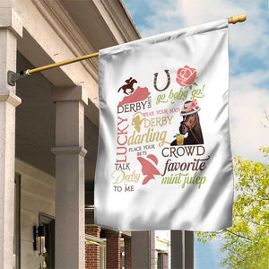 Talk Derby To Me Garden Flag Horse Riders Ky Racing Day TS02 Print Your Wear