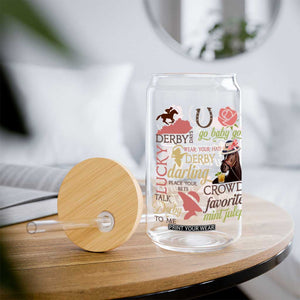 Talk Derby To Me Glass Can Horse Riders Ky Racing Day TS02 Print Your Wear