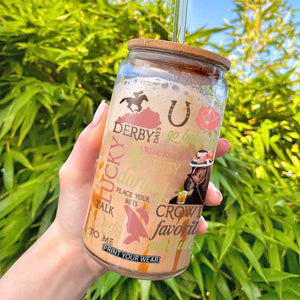 Talk Derby To Me Glass Can Horse Riders Ky Racing Day TS02 Print Your Wear