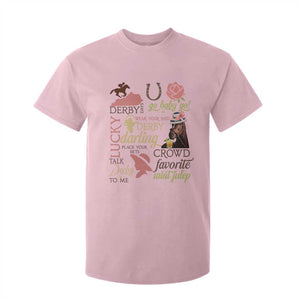 Talk Derby To Me T Shirt For Kid Horse Riders Ky Racing Day TS02 Light Pink Print Your Wear
