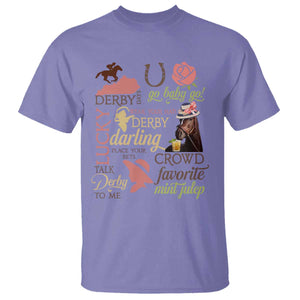 Talk Derby To Me T Shirt Horse Riders Ky Racing Day TS02 Violet Print Your Wear
