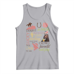 Talk Derby To Me Tank Top Horse Riders Ky Racing Day TS02 Athletic Heather Print Your Wear