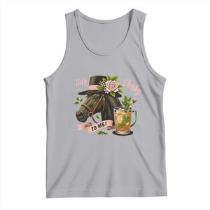 Talk Derby To Me Tank Top Ky Horse Racing Mint Julep and Roses TS02 Athletic Heather Print Your Wear