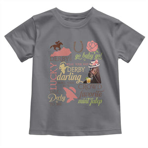 Talk Derby To Me Toddler T Shirt Horse Riders Ky Racing Day TS02 Charcoal Print Your Wear