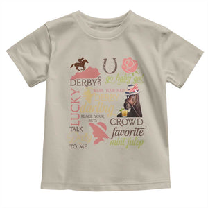 Talk Derby To Me Toddler T Shirt Horse Riders Ky Racing Day TS02 Sand Print Your Wear