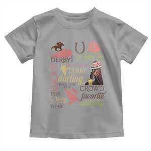 Talk Derby To Me Toddler T Shirt Horse Riders Ky Racing Day TS02 Sport Gray Print Your Wear