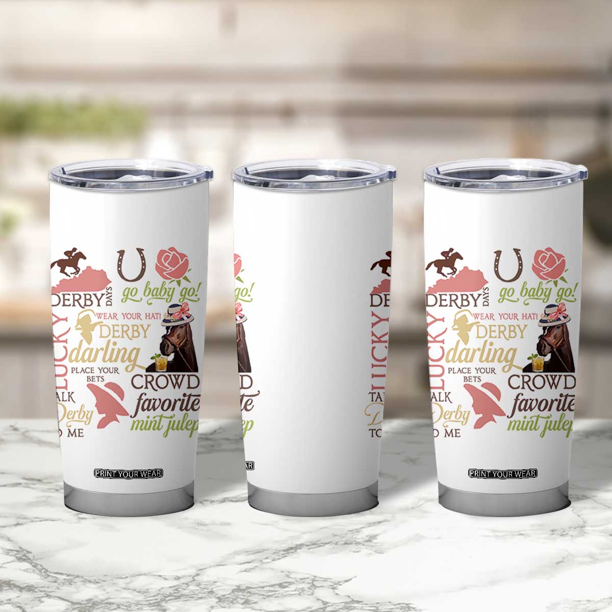 Talk Derby To Me Tumbler Cup Horse Riders Ky Racing Day TS02 Print Your Wear