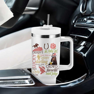 Talk Derby To Me Tumbler With Handle Horse Riders Ky Racing Day TS02 Print Your Wear