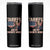 Tariffs Are My Favorite Word Skinny Tumbler Trump 2025 Patriotic American Flag Map Vintage TS02 Black Print Your Wear