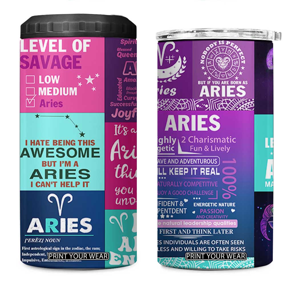 Teacher Life 4 in 1 Can Cooler Tumbler Teaching Appreciation Colorful School Supplies Gift For Educator TB02 One Size: 16 oz White Print Your Wear