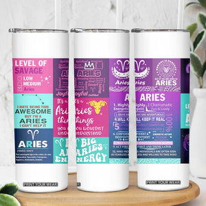 Teacher Life Skinny Tumbler Teaching Appreciation Colorful School Supplies Gift For Educator TB02 Print Your Wear