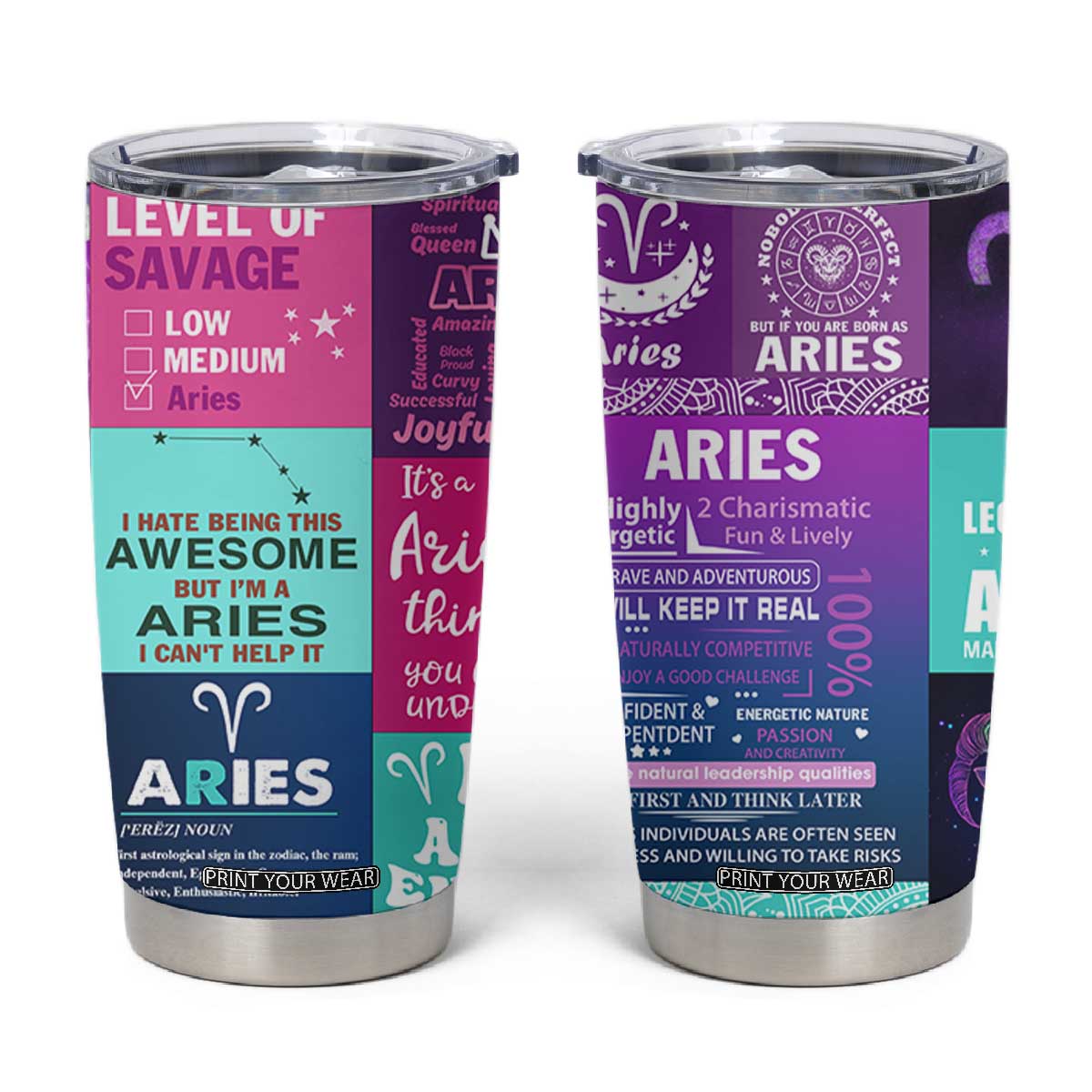 Teacher Life Tumbler Cup Teaching Appreciation Colorful School Supplies Gift For Educator TB02 White Print Your Wear