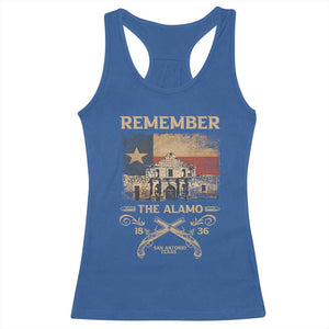 Texas Racerback Tank Top Remember The Alamo San Antonio 1836 TS09 Royal Blue Print Your Wear