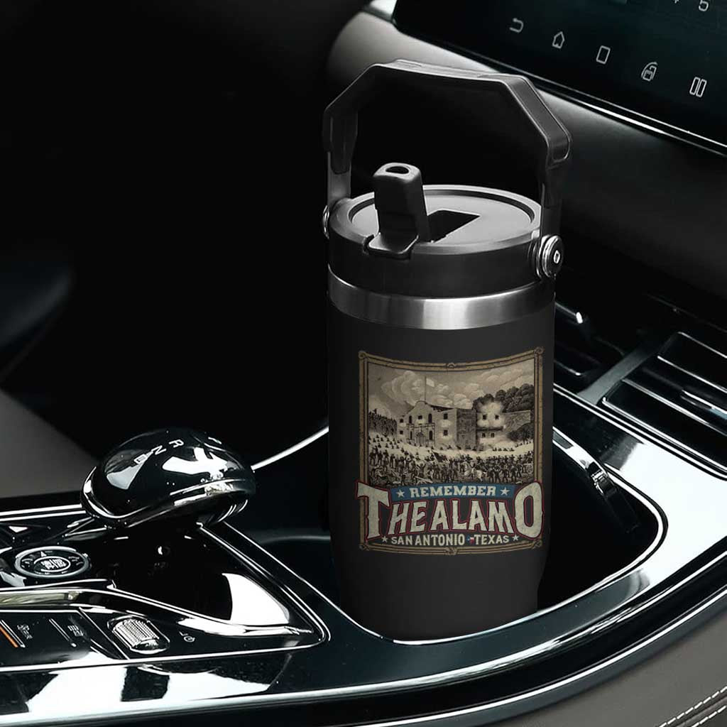 Texas Remember The Alamo Flip Straw Tumbler San Antonio Alamo War History Lover TS09 Print Your Wear
