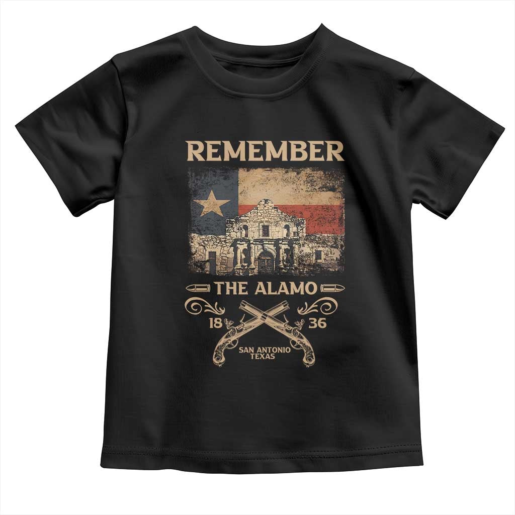 Texas Toddler T Shirt Remember The Alamo San Antonio 1836 TS09 Black Print Your Wear