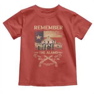 Texas Toddler T Shirt Remember The Alamo San Antonio 1836 TS09 Red Print Your Wear