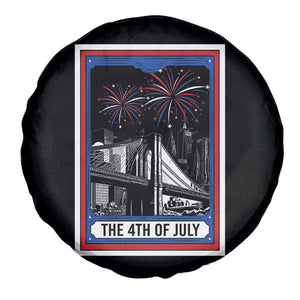 The 4th Of July Spare Tire Cover Vintage Tarot Card Dark Magic USA Fireworks TS11 Print Your Wear