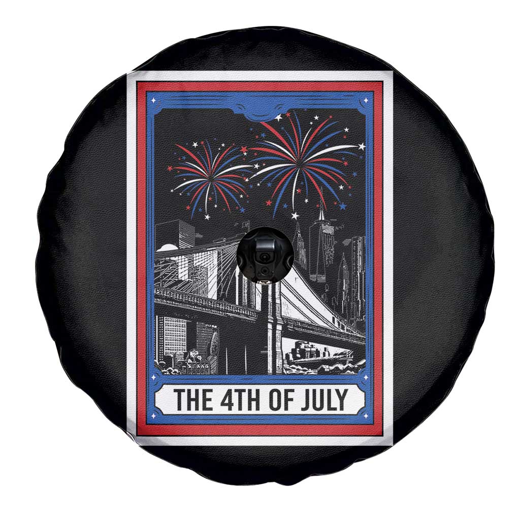 The 4th Of July Spare Tire Cover Vintage Tarot Card Dark Magic USA Fireworks TS11 Print Your Wear