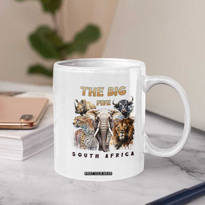 The Big Five South Africa Coffee Mug Elephant Lion Rhino Buffalo Leopard Animals Safari Wildlife TS02 Print Your Wear
