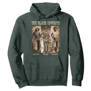 The Black Cowboys Nat Love Isom Dart Bill Pickett Hoodie African American Cowboy TS11 Dark Forest Green Print Your Wear