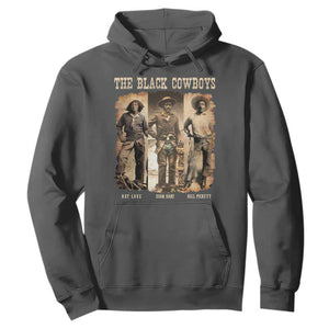 The Black Cowboys Nat Love Isom Dart Bill Pickett Hoodie African American Cowboy TS11 Dark Heather Print Your Wear