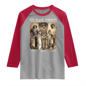 The Black Cowboys Nat Love Isom Dart Bill Pickett Raglan Shirt African American Cowboy TS11 Sport Gray Red Print Your Wear