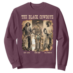 The Black Cowboys Nat Love Isom Dart Bill Pickett Sweatshirt African American Cowboy TS11 Maroon Print Your Wear