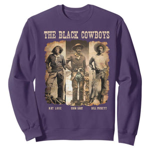 The Black Cowboys Nat Love Isom Dart Bill Pickett Sweatshirt African American Cowboy TS11 Purple Print Your Wear