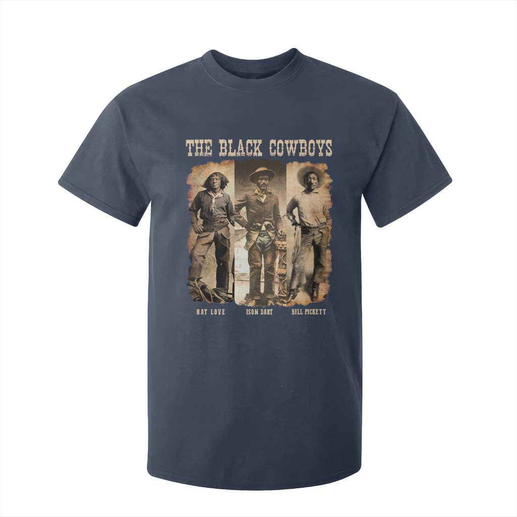 The Black Cowboys Nat Love Isom Dart Bill Pickett T Shirt For Kid African American Cowboy TS11 Navy Print Your Wear