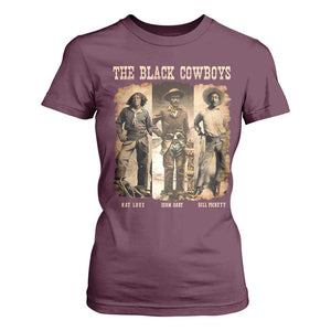 The Black Cowboys Nat Love Isom Dart Bill Pickett T Shirt For Women African American Cowboy TS11 Maroon Print Your Wear