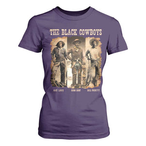 The Black Cowboys Nat Love Isom Dart Bill Pickett T Shirt For Women African American Cowboy TS11 Purple Print Your Wear