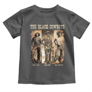 The Black Cowboys Nat Love Isom Dart Bill Pickett Toddler T Shirt African American Cowboy TS11 Dark Heather Print Your Wear