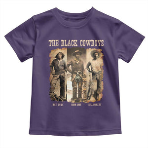 The Black Cowboys Nat Love Isom Dart Bill Pickett Toddler T Shirt African American Cowboy TS11 Purple Print Your Wear