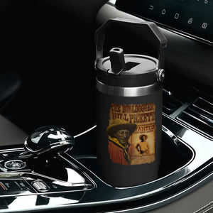 The Bulldogger Bill Pickett Flip Straw Tumbler Texan Rodeo Legend TS11 Print Your Wear
